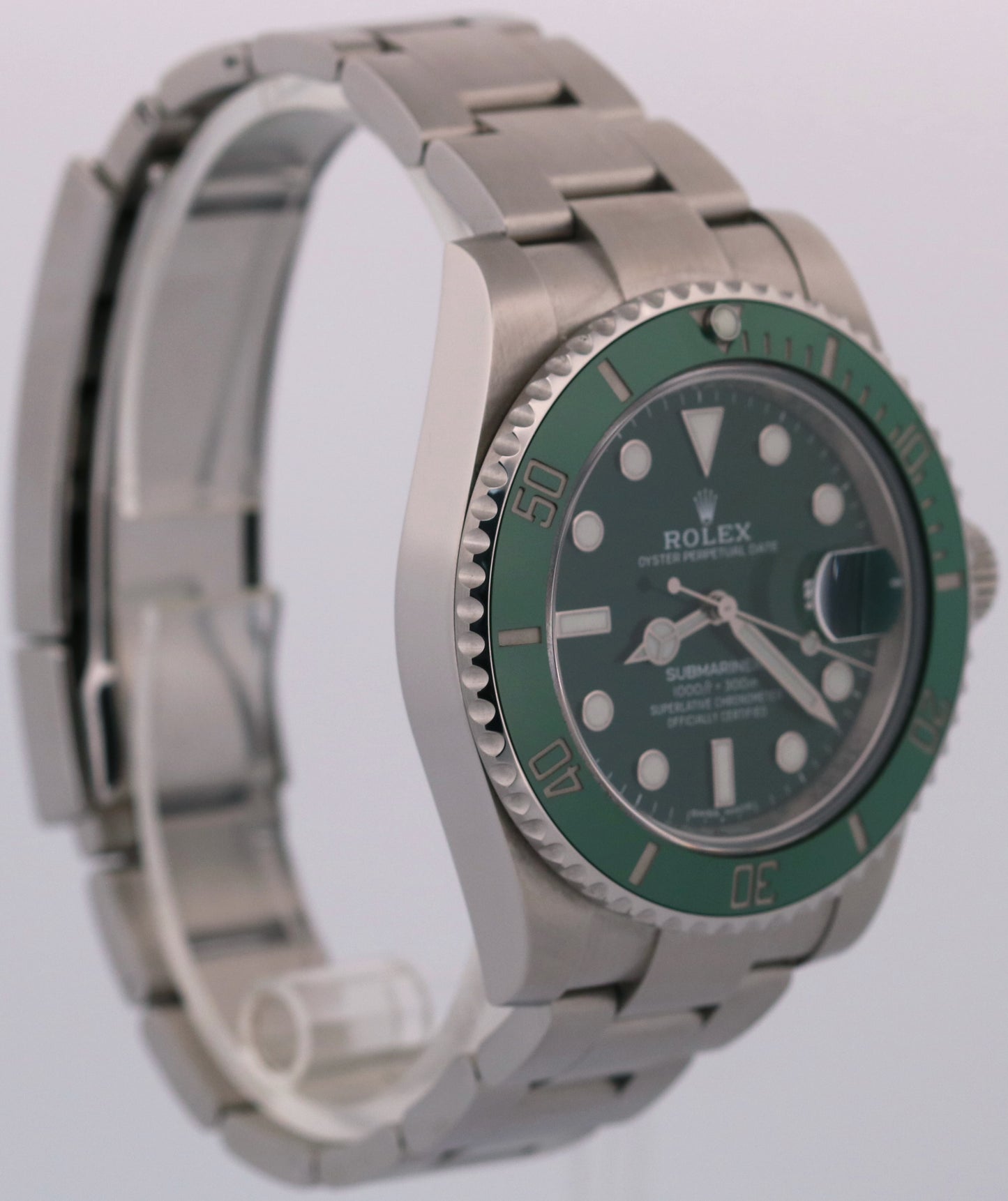 UNPOLISHED 2019 PAPERS Rolex Submariner HULK Ceramic Green 40mm 116610 LV BOX