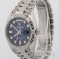 2023 PAPERS Rolex Day-Date President BLUE Ombre White Gold 36mm 128239 Watch BOX