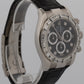 Rolex Daytona Cosmograph 116519 Black Diamond Baguette 18K Gold Leather 40mm