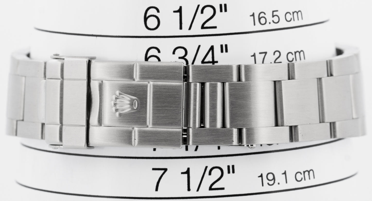 Rolex Explorer I 36mm Black Stainless Steel Oyster NO-HOLES 3-6-9  Watch 14270