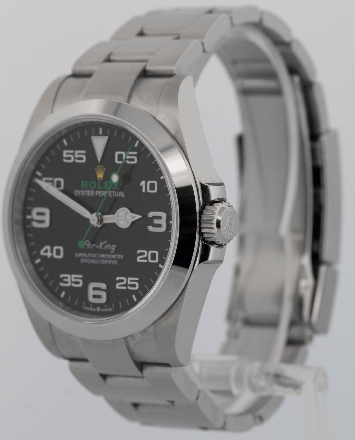 2023 Rolex Air-King 126900 Black Stainless Steel Oyster 40mm Watch Box Papers