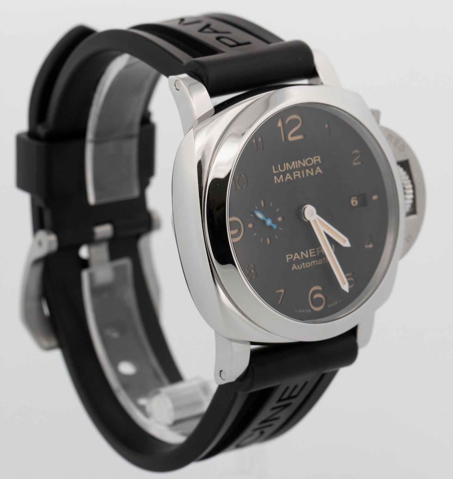 2017 PAPERS Panerai Luminor Marina BLACK Steel 44mm PAM01359 Watch BOX
