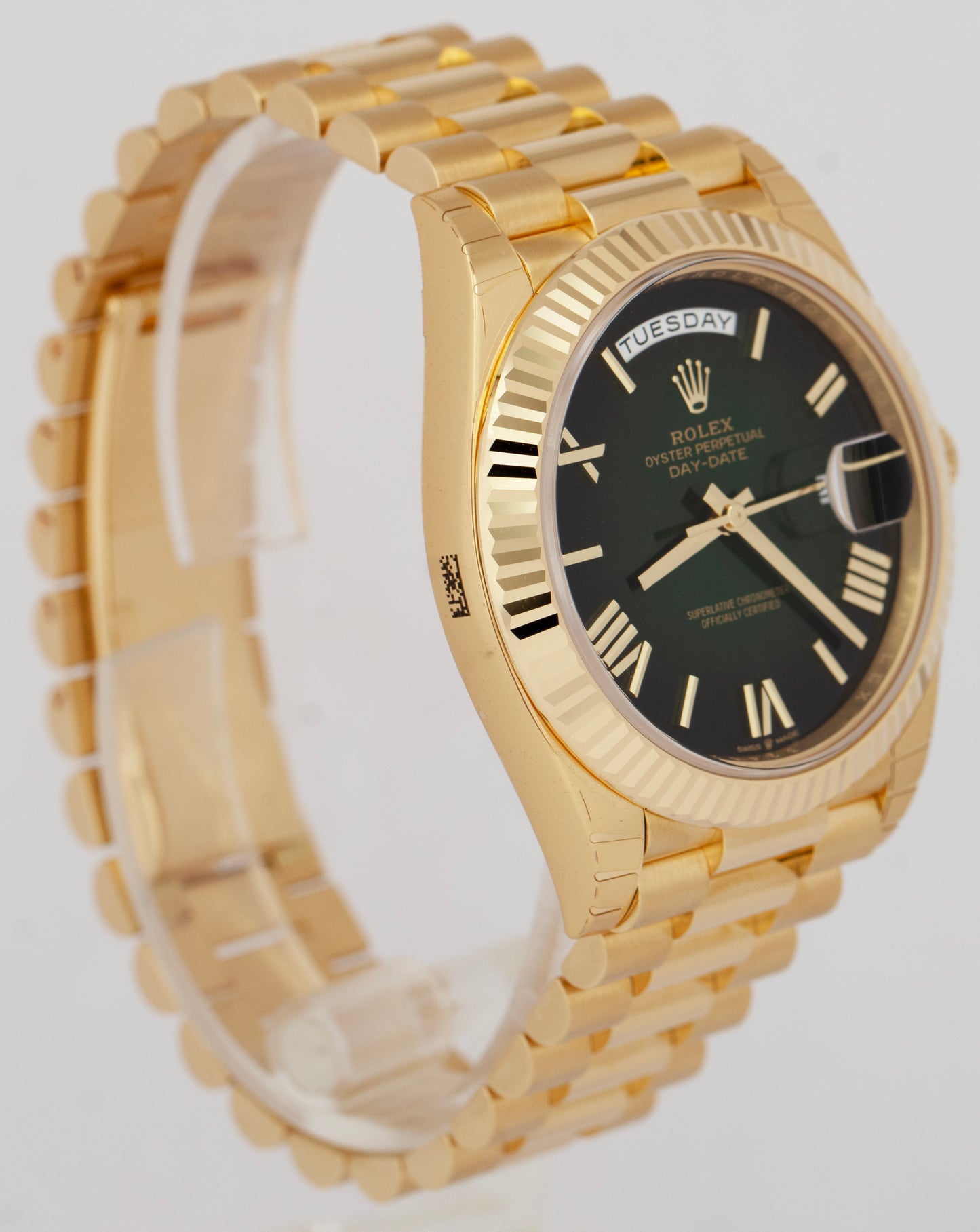 BRAND NEW 2024 Rolex Day-Date President 40mm GREEN OMBRE 18K Gold 228238 BOX