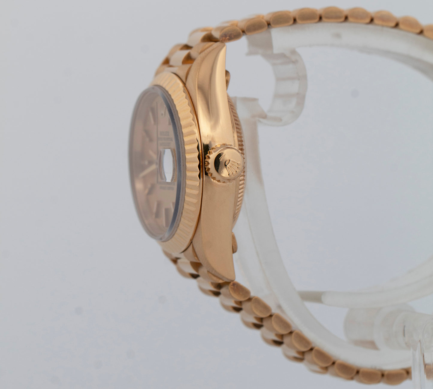 Rolex DateJust President 26mm CHAMPAGNE 18K Yellow Gold Fluted Watch 79178