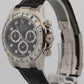 Rolex Daytona Cosmograph 116519 Black Diamond Baguette 18K Gold Leather 40mm