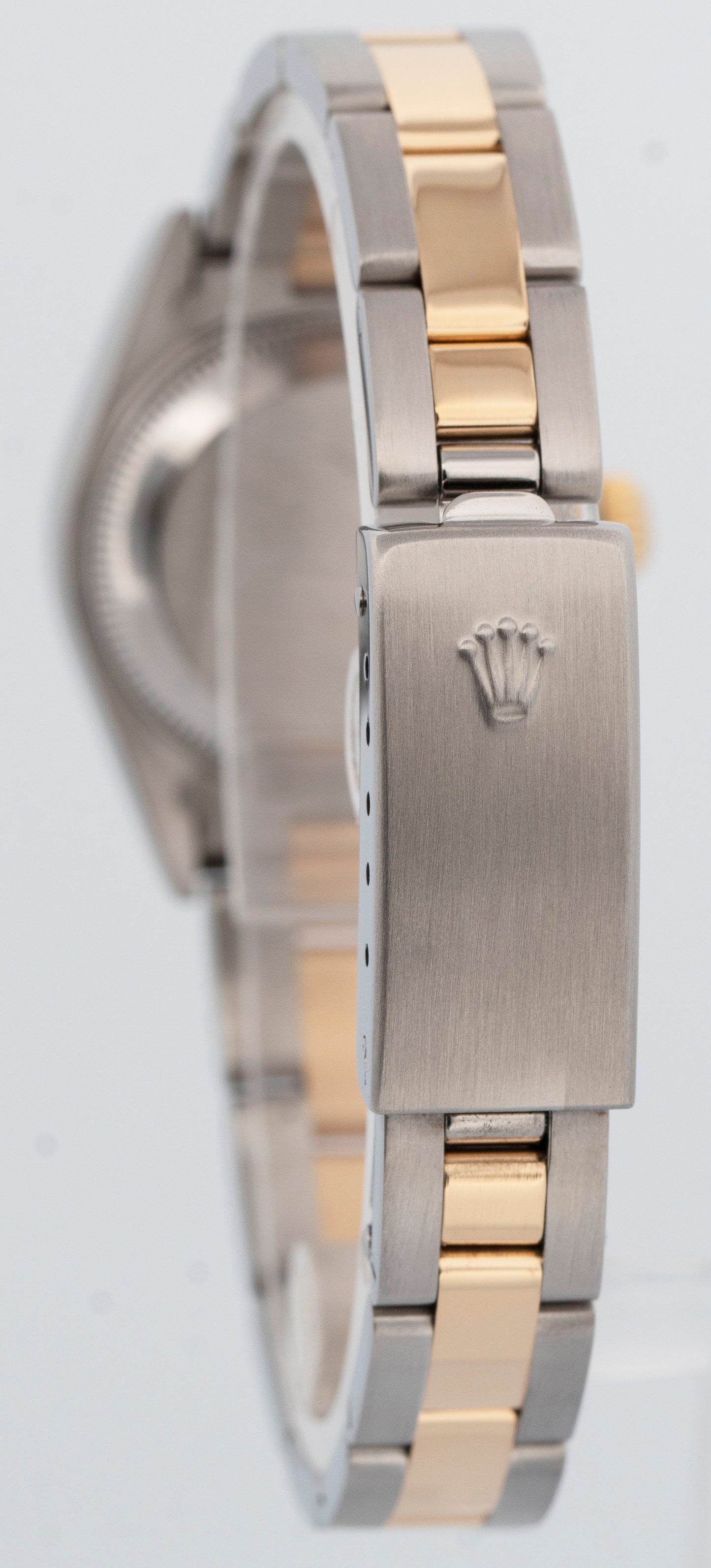 PAPERS Ladies Rolex DateJust CHAMPAGNE MOP DIAMOND Two-Tone Gold 26mm 79163 BOX