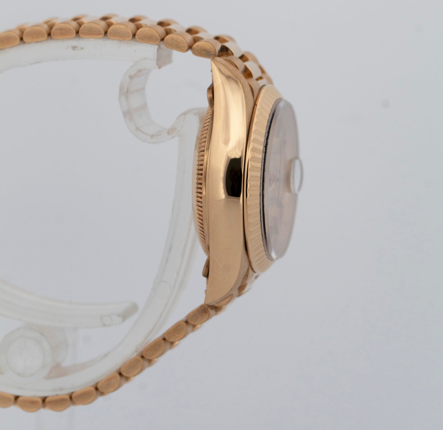 Rolex DateJust President 26mm CHAMPAGNE 18K Yellow Gold Fluted Watch 79178