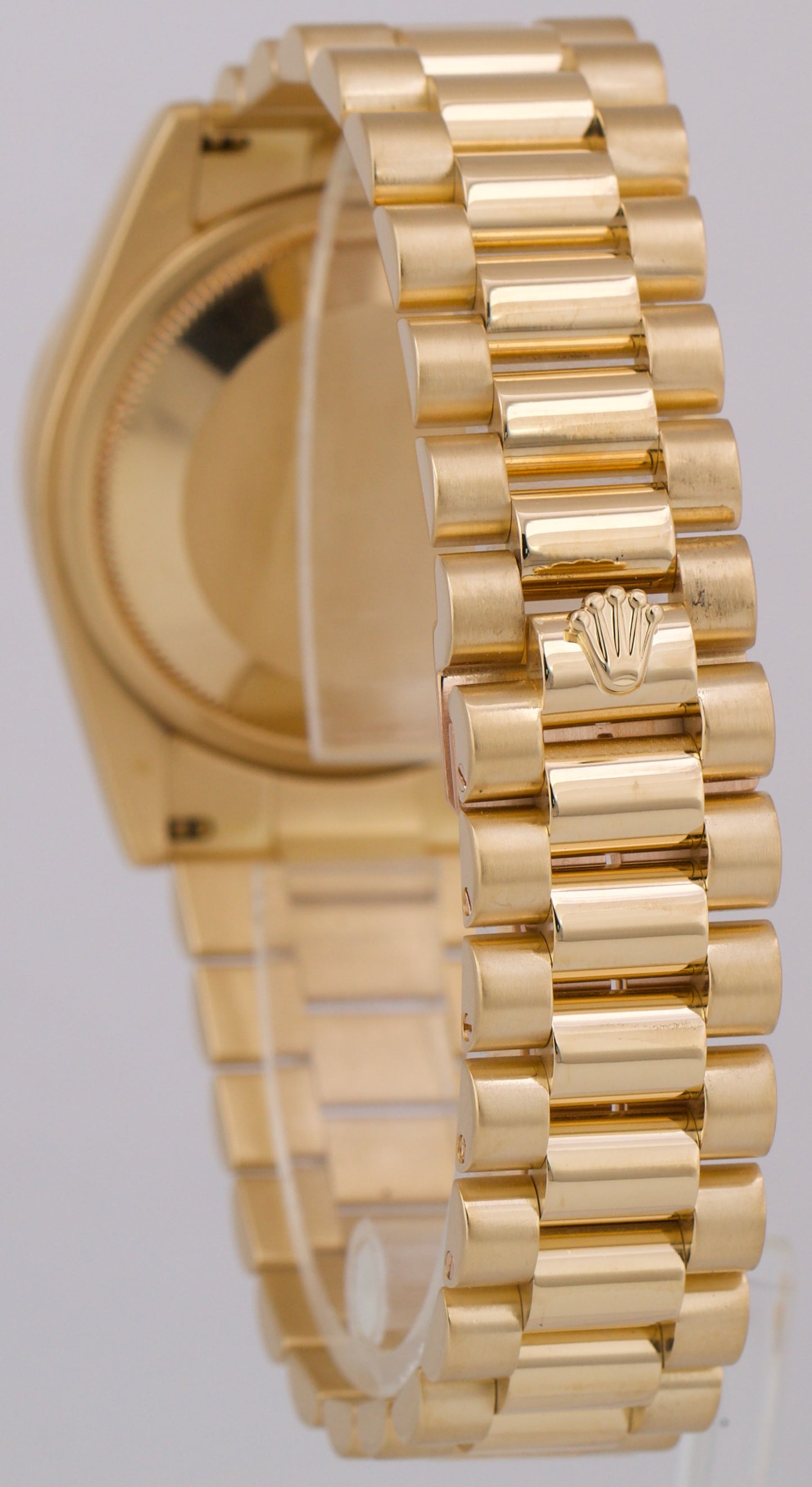 PAPERS Rolex Day-Date President CHAMPAGNE ROMAN 36mm 18K Gold Watch 118238 BOX