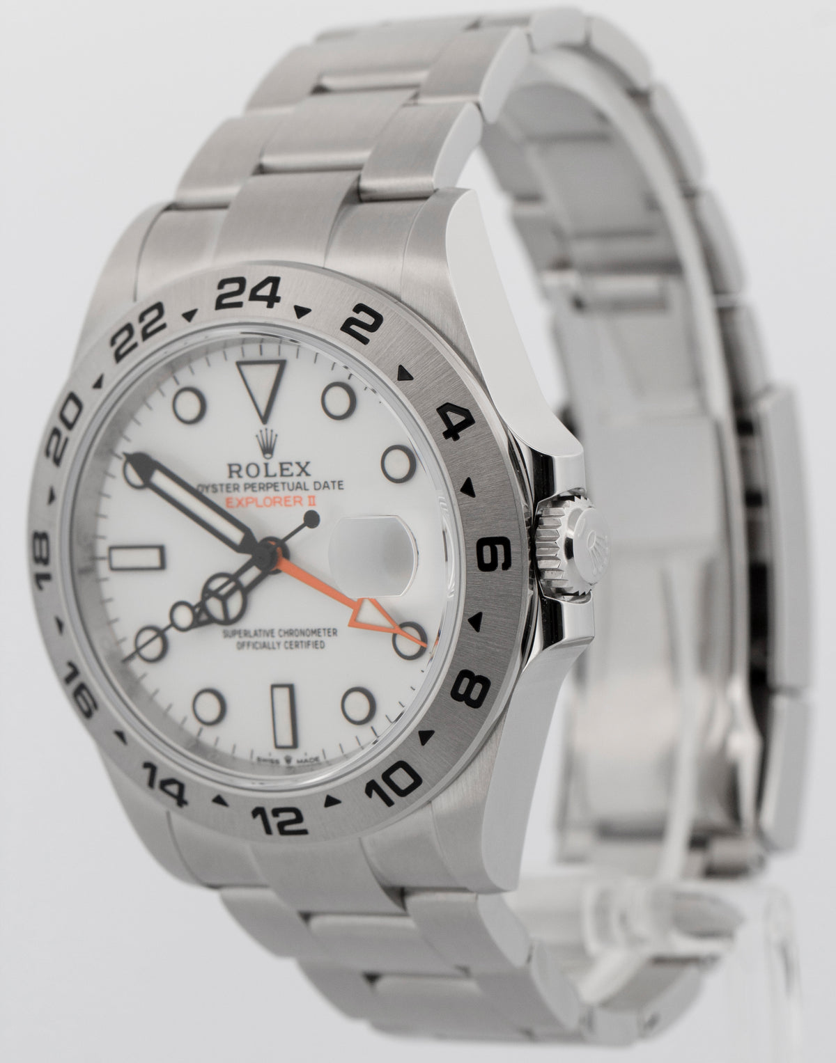 New 2026 Rolex Explorer II 226570 White Stainless Steel 42mm Watch Box Papers