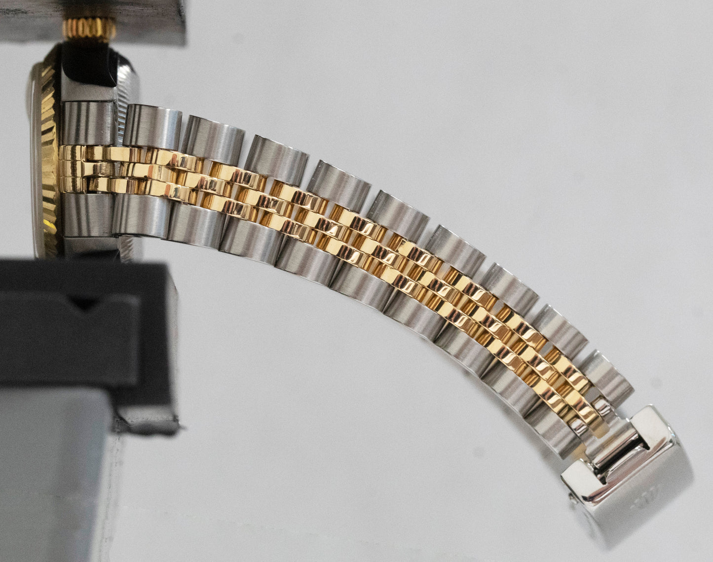 PAPERS Ladies Rolex DateJust Champagne 18K Gold Steel 26mm JUBILEE 79173 BOX