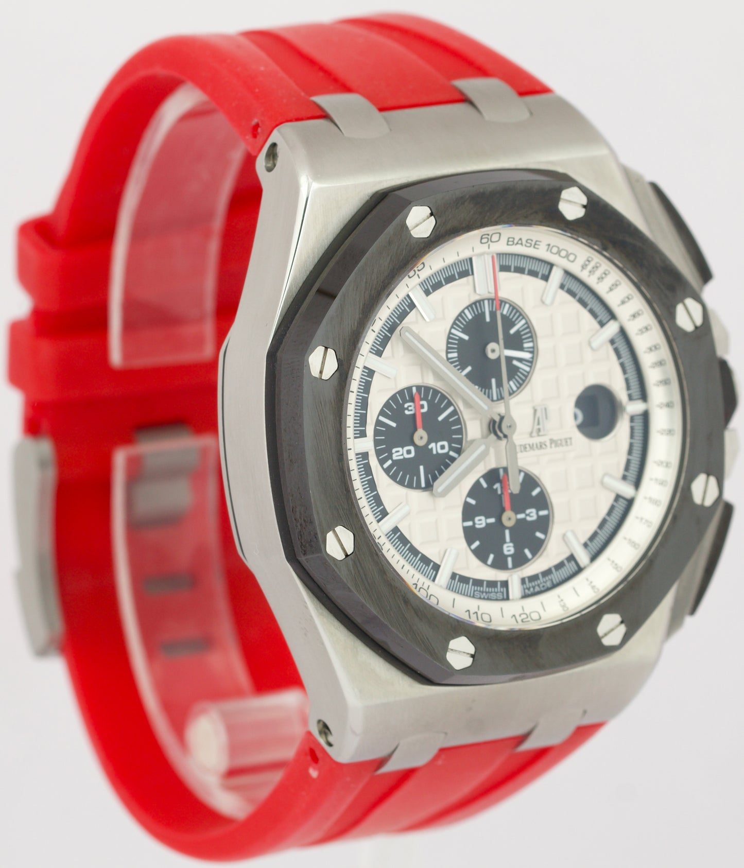 Audemars Piguet Royal Oak Offshore PANDA White Red Rubber Stainless 44mm 26400SO