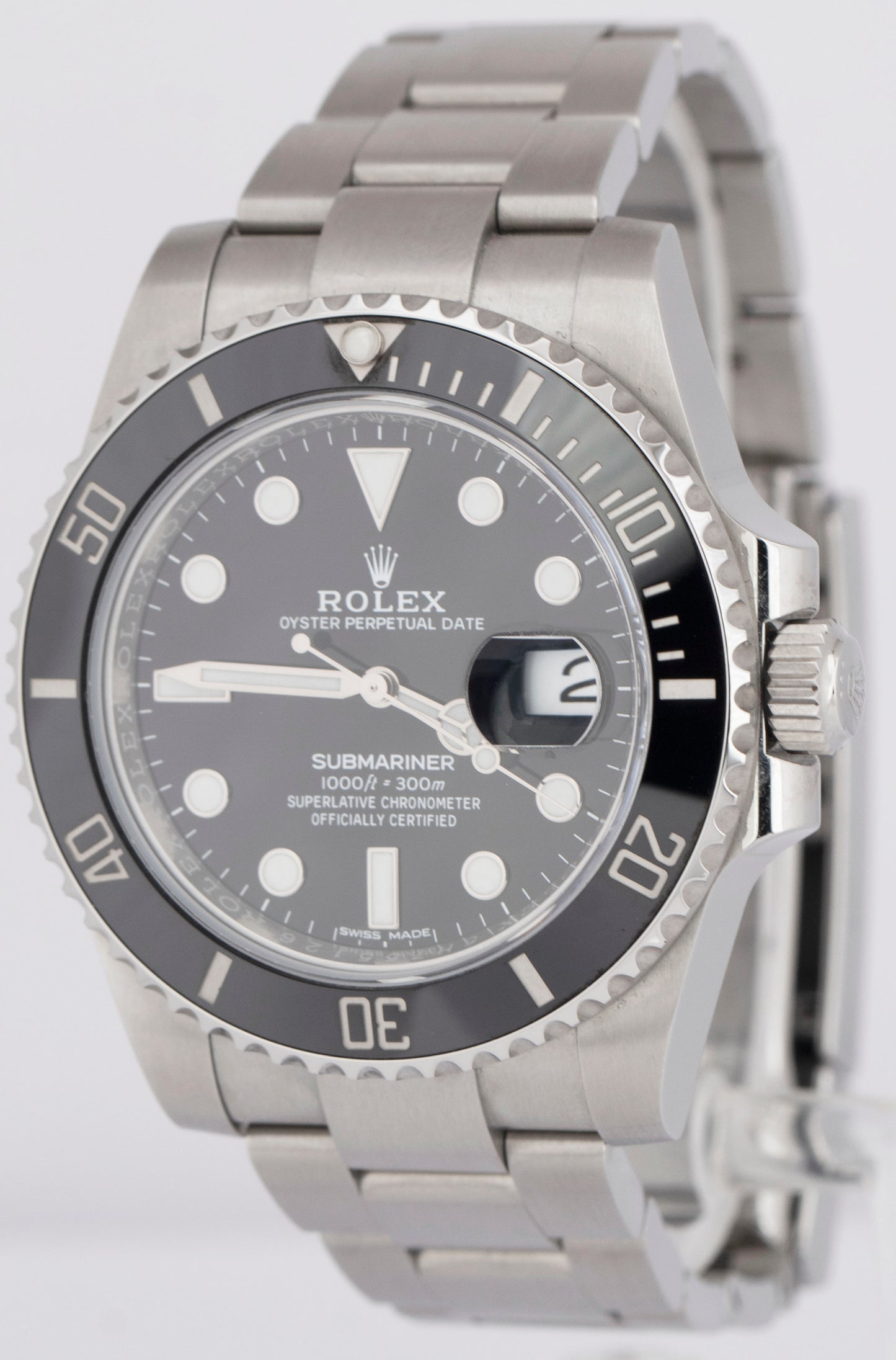 MINT 2019 PAPERS Rolex Submariner Date 40mm Black Ceramic Steel 116610 LN BOX