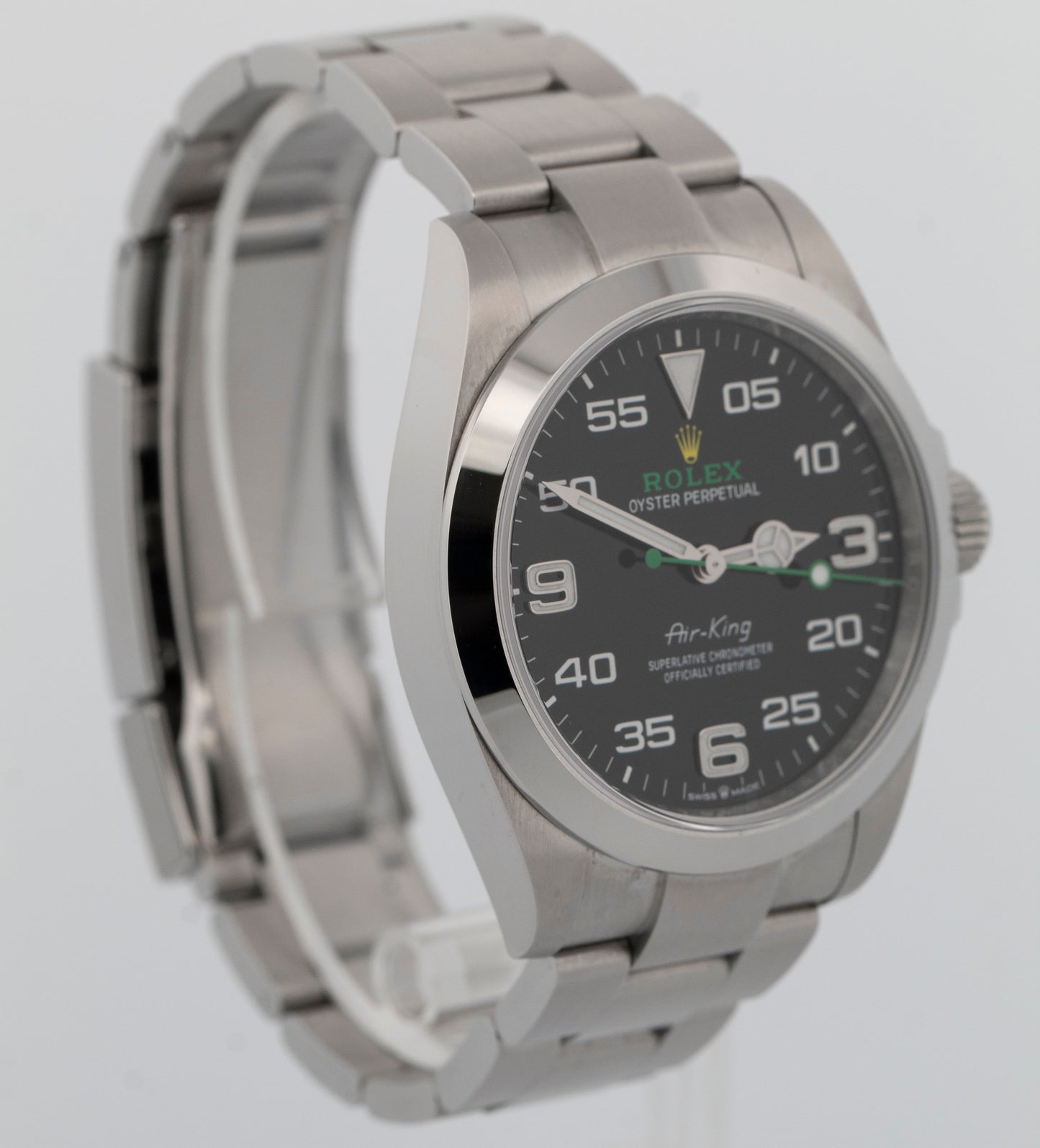 2023 Rolex Air-King 126900 Black Stainless Steel Oyster 40mm Watch Box Papers