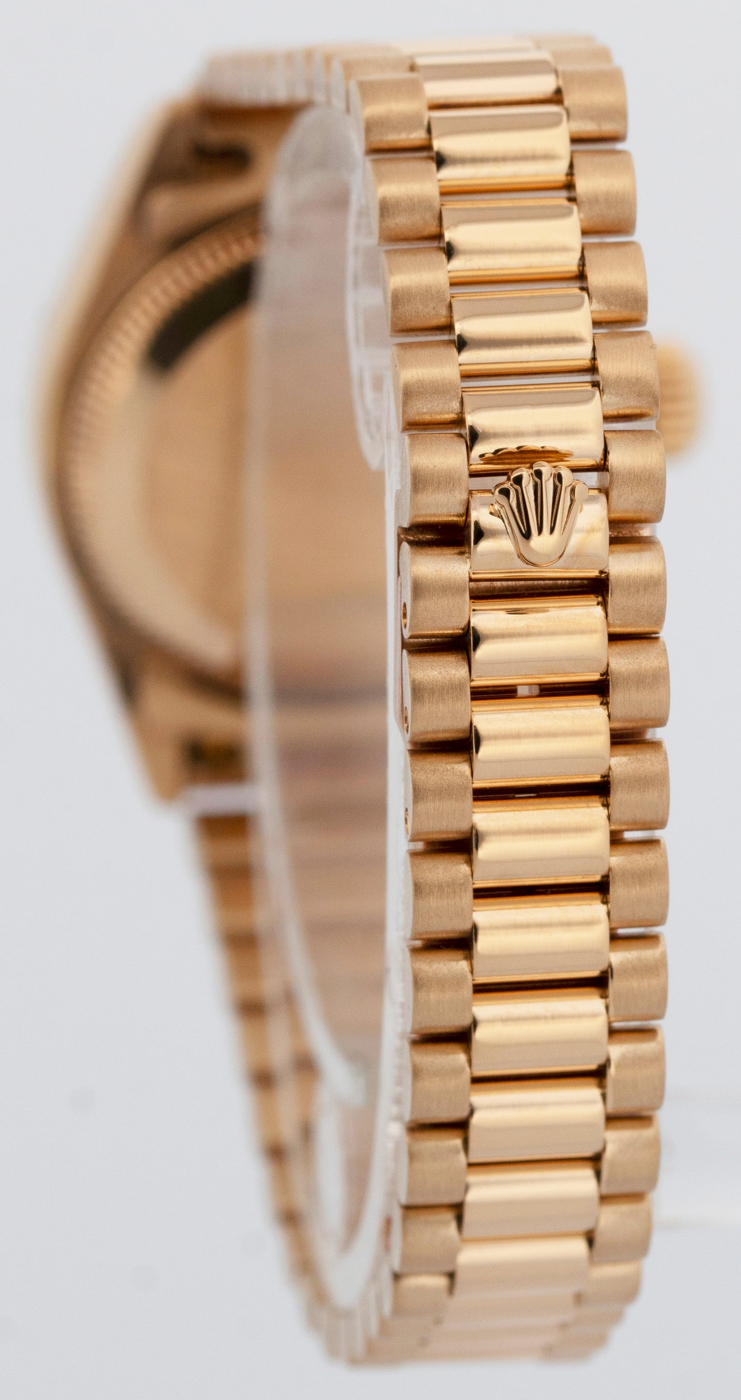 Rolex DateJust President 26mm CHAMPAGNE 18K Yellow Gold Fluted Watch 79178