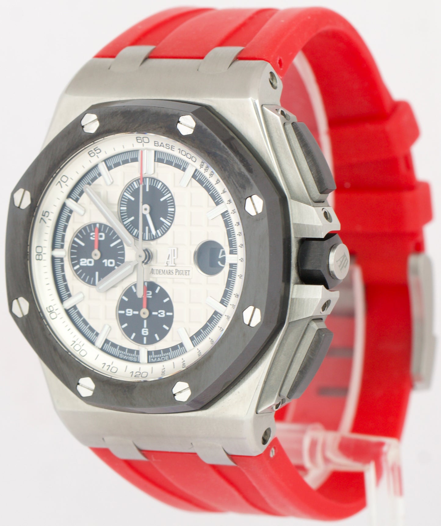 Audemars Piguet Royal Oak Offshore PANDA White Red Rubber Stainless 44mm 26400SO