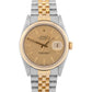 Rolex DateJust 36mm Champagne Two-Tone 18K Yellow Gold Steel JUBILEE Watch 16233