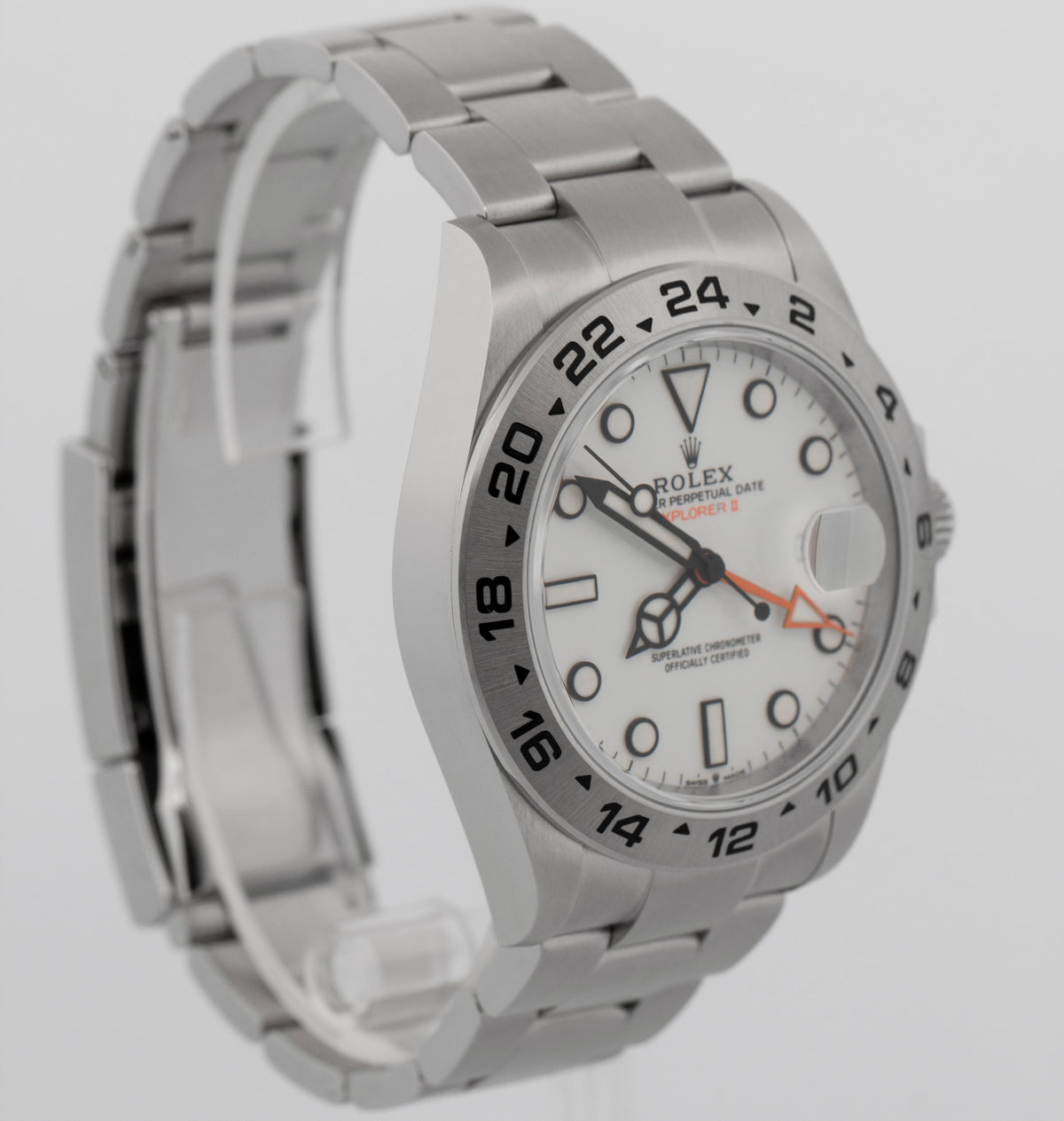 New 2026 Rolex Explorer II 226570 White Stainless Steel 42mm Watch Box Papers
