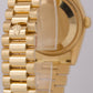 PAPERS Rolex Day-Date President CHAMPAGNE ROMAN 36mm 18K Gold Watch 118238 BOX
