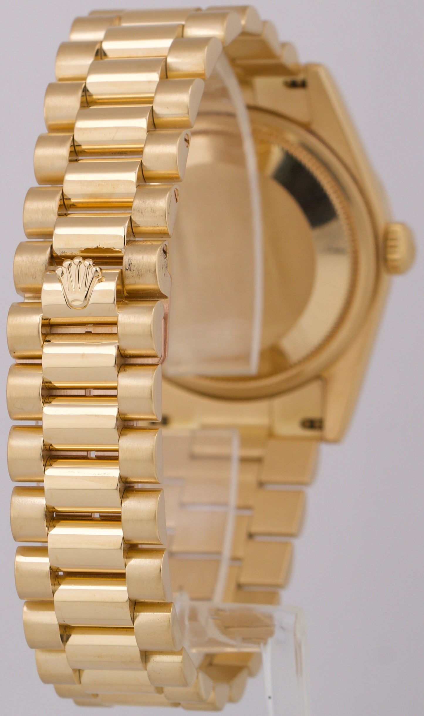 PAPERS Rolex Day-Date President CHAMPAGNE ROMAN 36mm 18K Gold Watch 118238 BOX