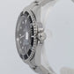 Rolex Submariner Date BLACK Stainless Steel 40mm Oyster NO-HOLES Watch 16610