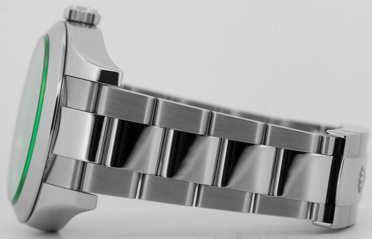 PAPERS Rolex Milgauss Green BLACK 40mm 116400 GV Stainless Steel Watch BOX