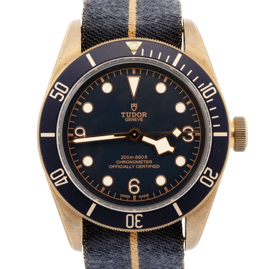 Tudor Black Bay Heritage Bronze 79250 BB Blue Automatic 3-6-9 43mm Watch
