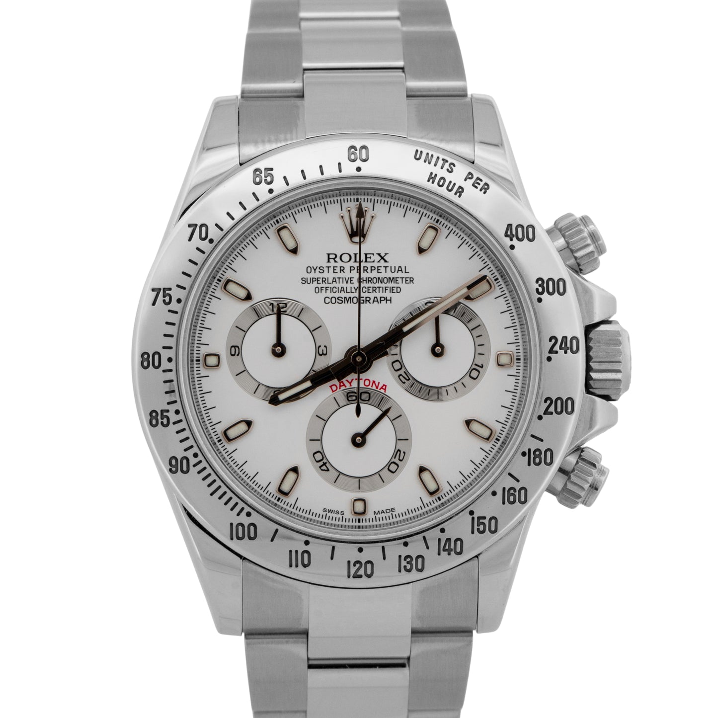 2016 Rolex Daytona Cosmograph 116520 White Steel 40mm Watch Box Papers