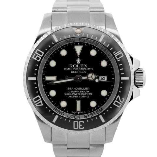 PAPERS Rolex Sea-Dweller Deepsea 44mm BLACK Steel Ceramic Dive Watch 116660 BOX