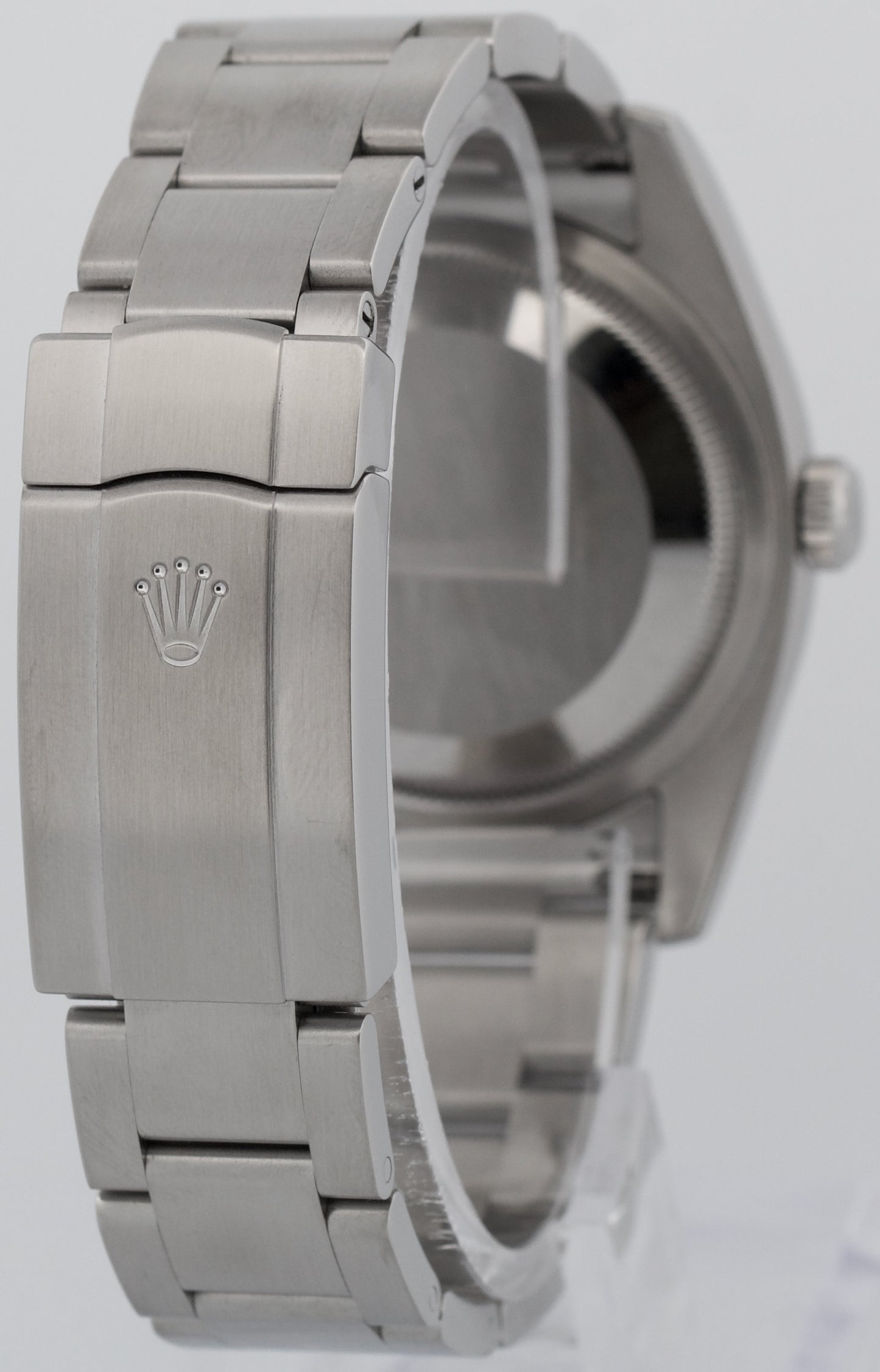 PAPERS Rolex Oyster Perpetual 36mm WHITE GRAPE Stainless Steel Watch 116000 BOX