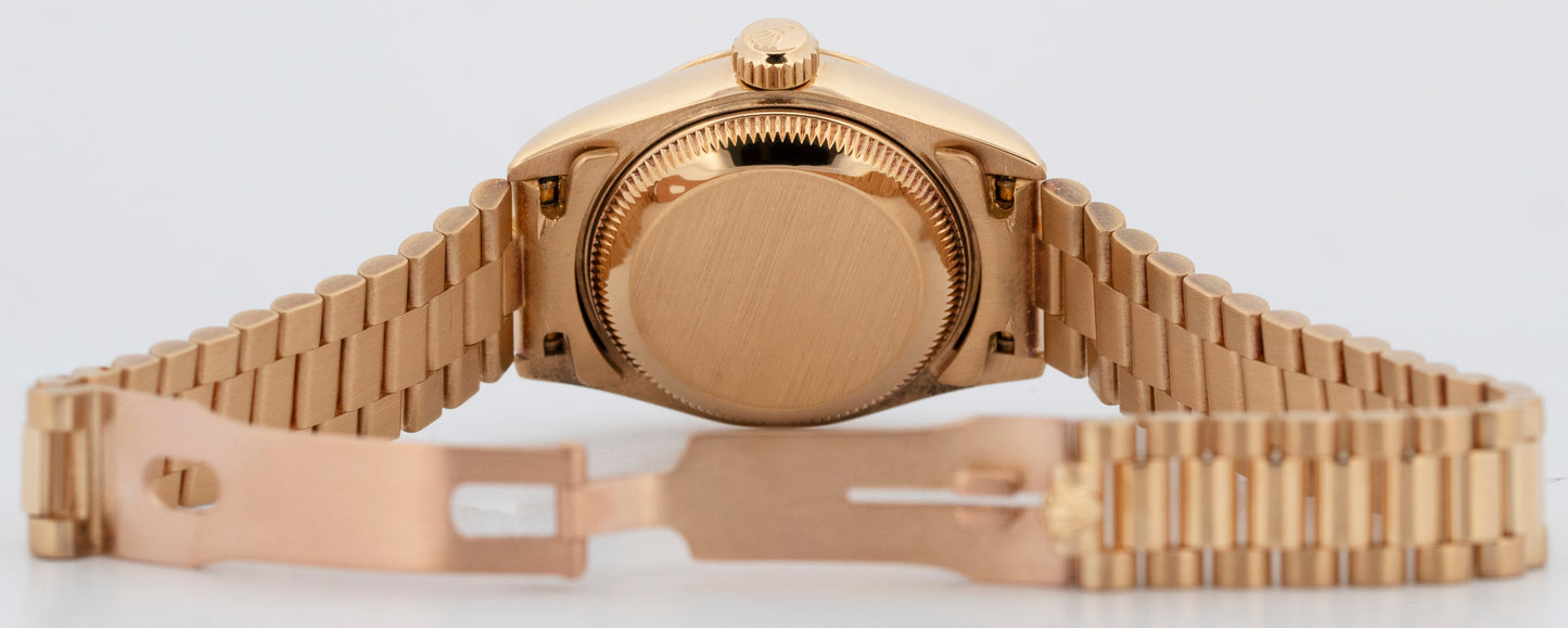 Rolex DateJust President 26mm CHAMPAGNE 18K Yellow Gold Fluted Watch 79178