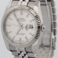 UNPOLISHED PAPERS Rolex DateJust 36mm SILVER Steel JUBILEE 18K Gold 116234 BOX