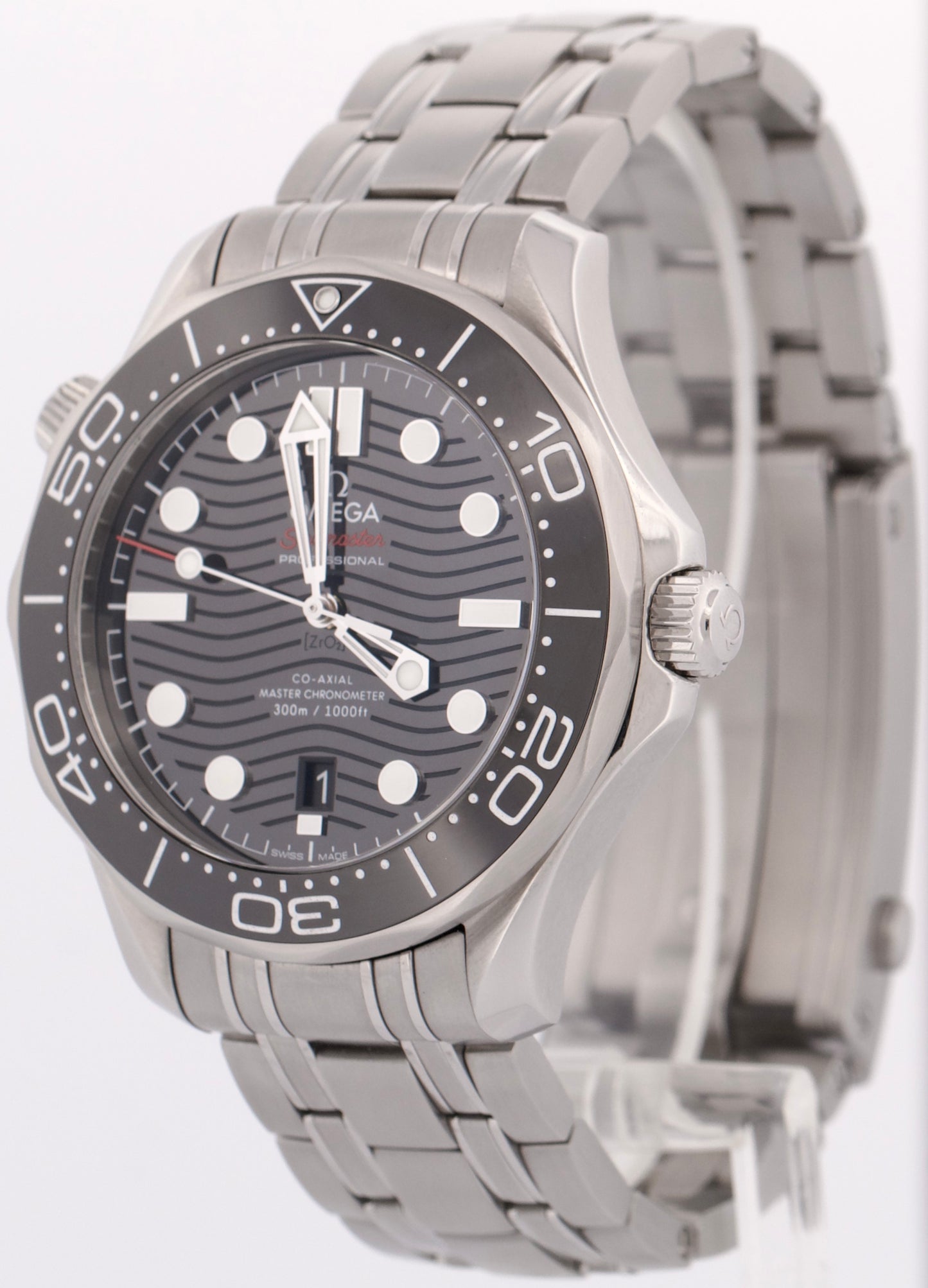 MINT PAPERS Omega Seamaster Black Wave 210.32.42.20.01.001 42mm Rubber Steel BOX