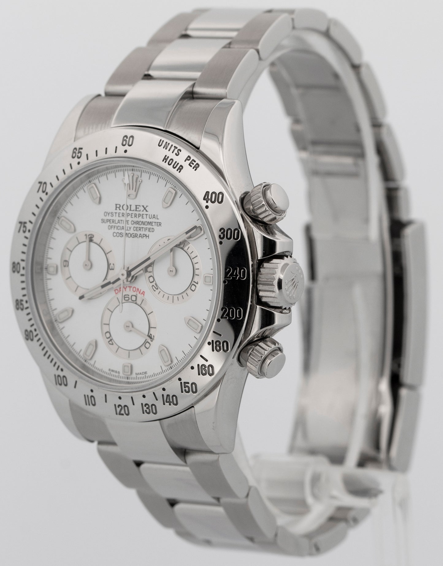 2016 Rolex Daytona Cosmograph 116520 White Steel 40mm Watch Box Papers