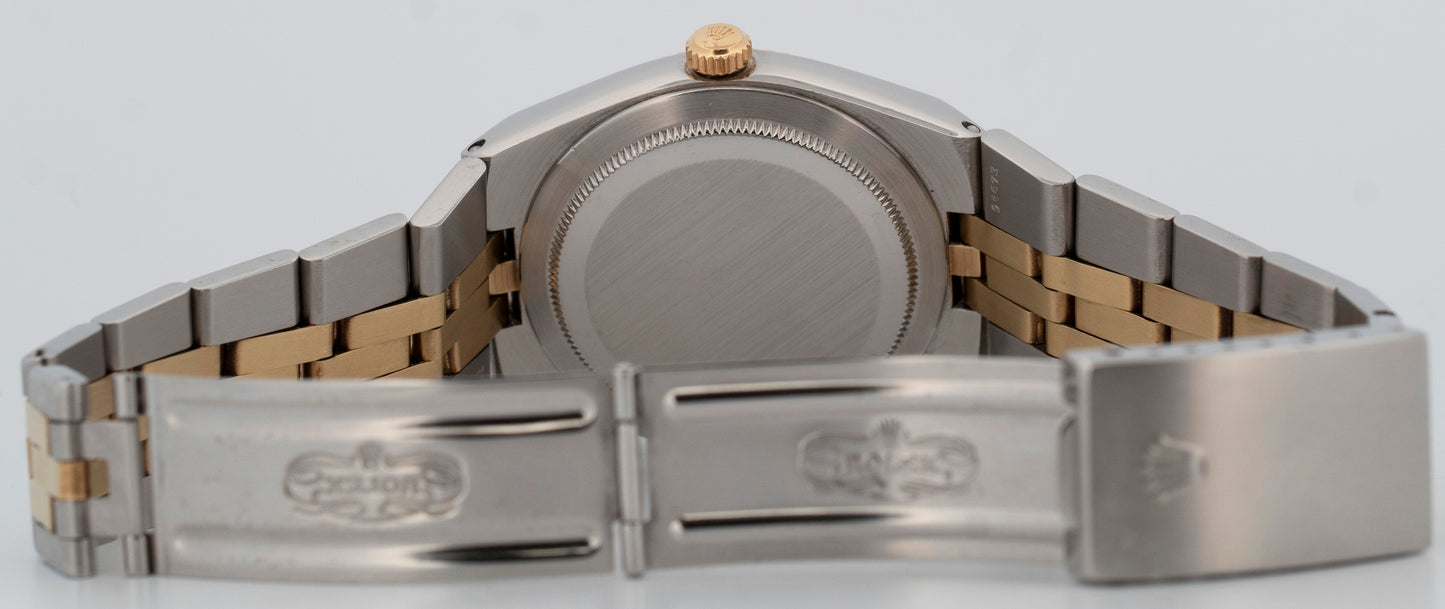 Rolex DateJust 36mm AUTOMATIC INTEGRAL Two-Tone Steel 18K Yellow Gold Watch1630