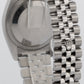UNPOLISHED PAPERS Rolex DateJust 36mm SILVER Steel JUBILEE 18K Gold 116234 BOX