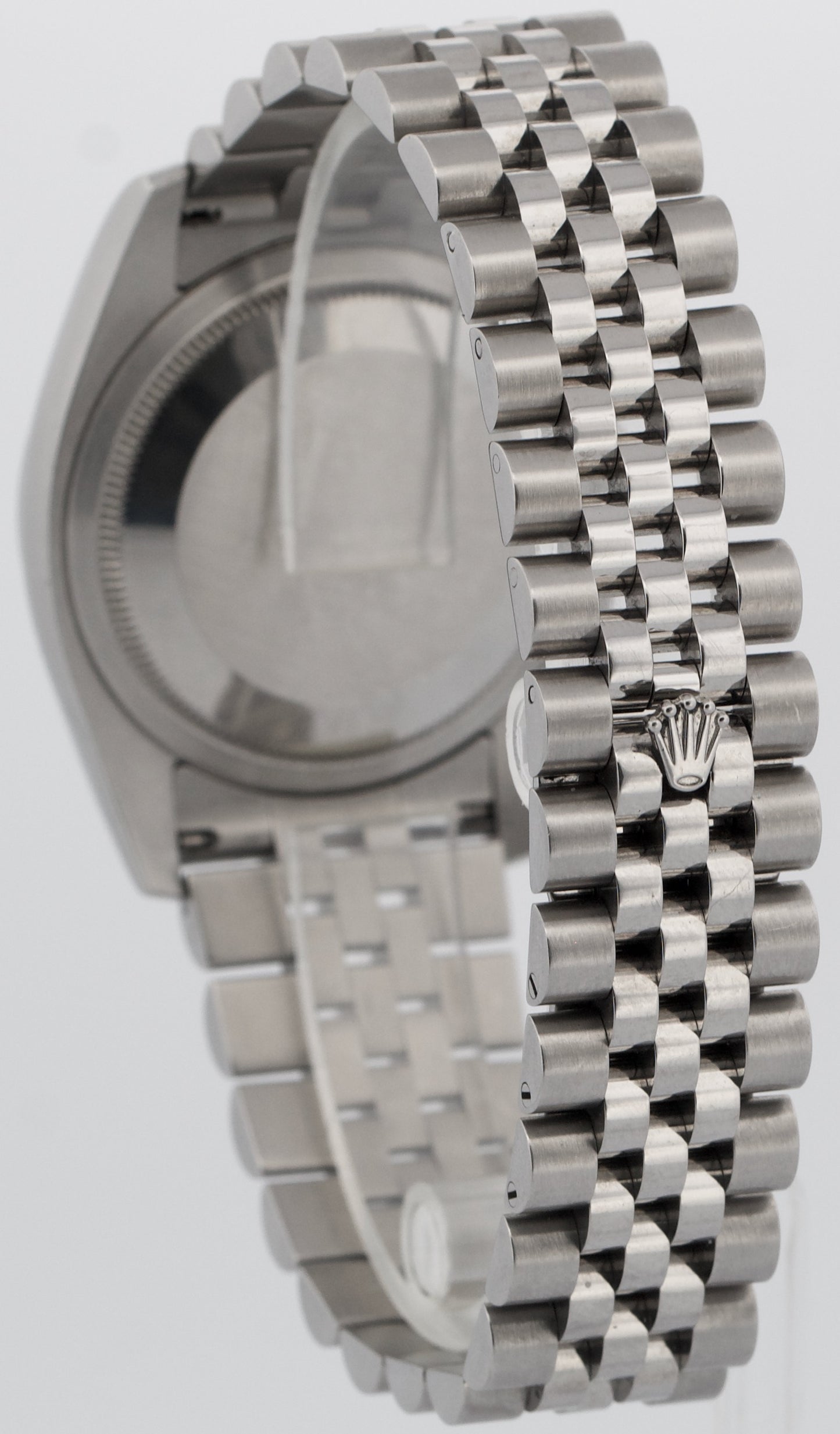 UNPOLISHED PAPERS Rolex DateJust 36mm SILVER Steel JUBILEE 18K Gold 116234 BOX