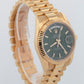 2002 PAPERS Rolex Day-Date President GREEN 18K Yellow Gold 36mm 118238 Watch BOX