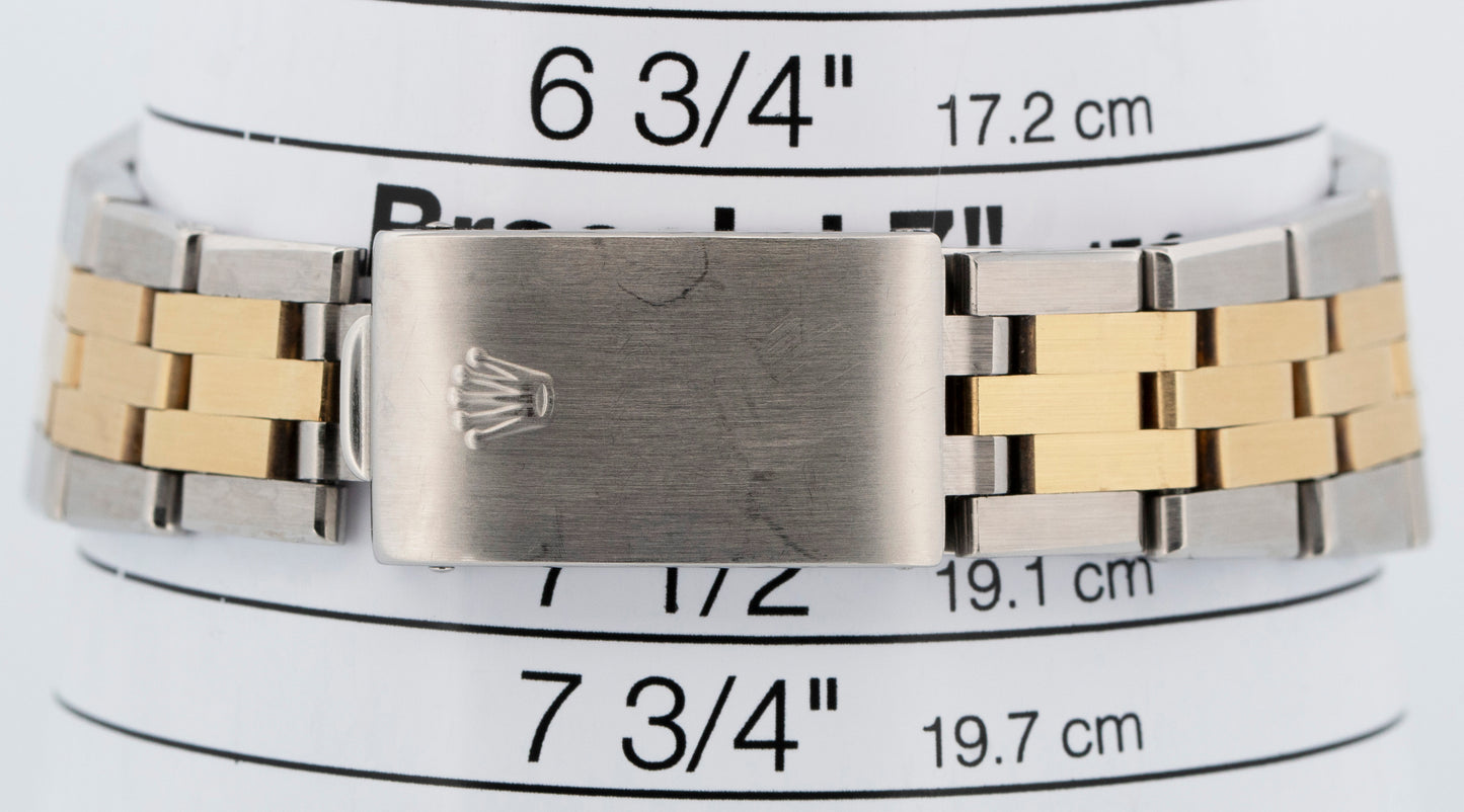 Rolex DateJust 36mm AUTOMATIC INTEGRAL Two-Tone Steel 18K Yellow Gold Watch1630