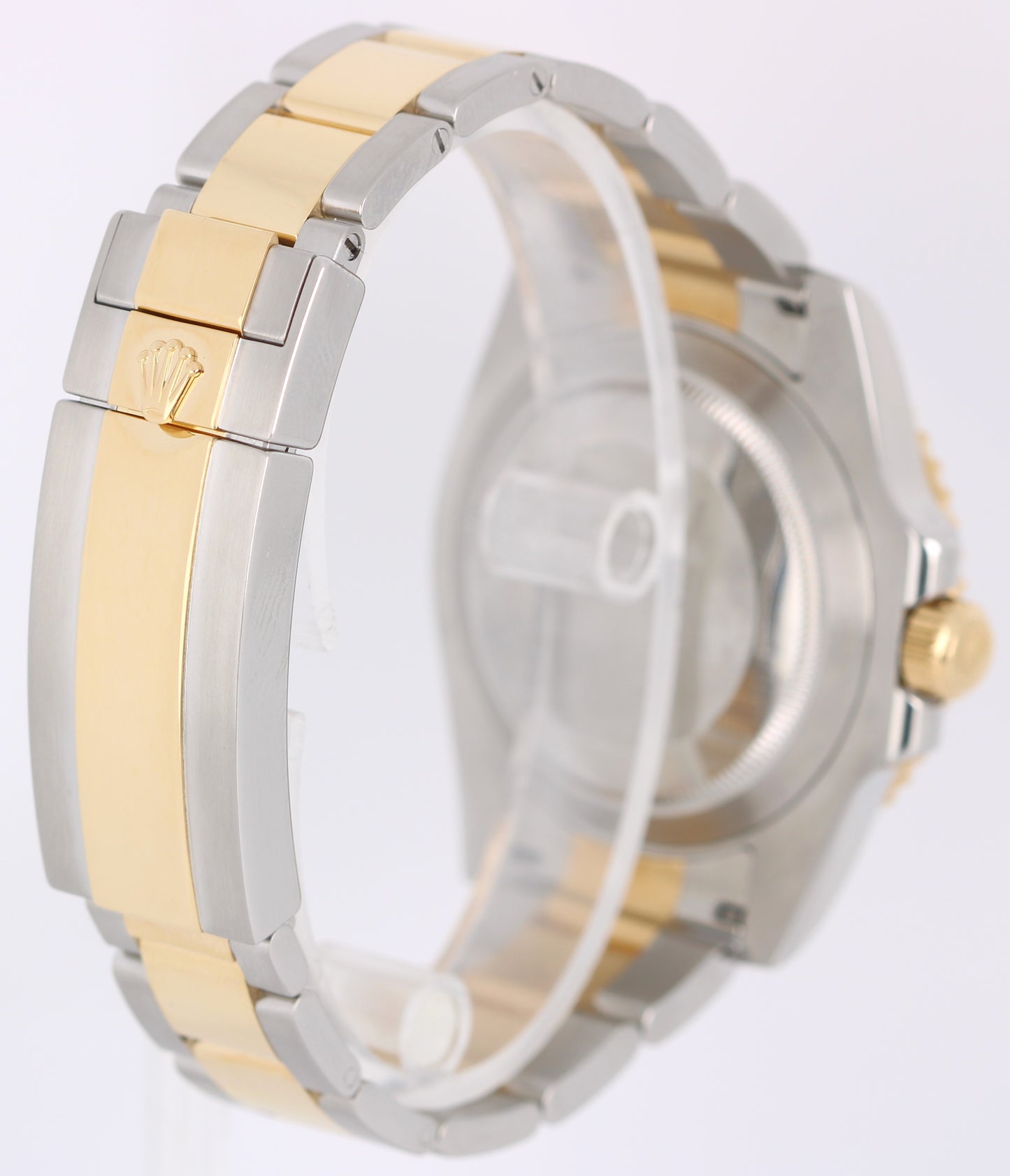 Rolex Submariner Date 18k Yellow Gold Steel BLUE 40mm Ceramic 116613 Watch