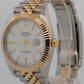 Rolex DateJust 41 126333 White Steel 18K Yellow Gold Fluted 41mm Jubilee Watch