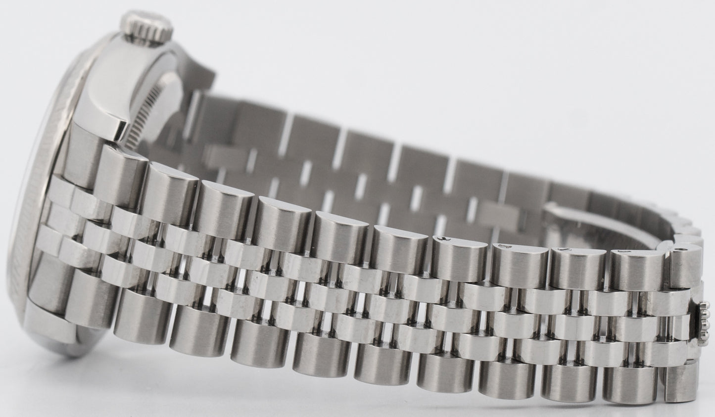 UNPOLISHED PAPERS Rolex DateJust 36mm SILVER Steel JUBILEE 18K Gold 116234 BOX