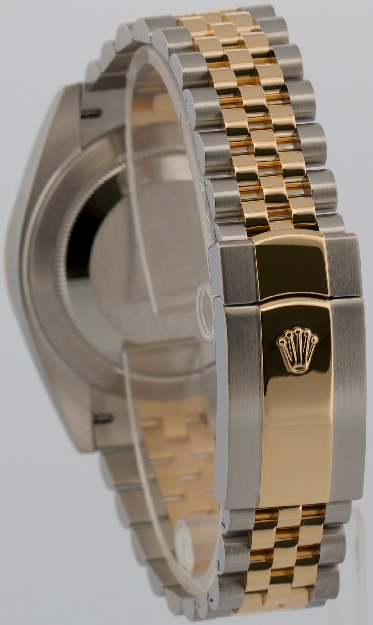 Rolex DateJust 41 126333 White Steel 18K Yellow Gold Fluted 41mm Jubilee Watch