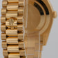 Rolex Day-Date II President 41mm SILVER ROMAN 18K Yellow Gold 218238 Watch
