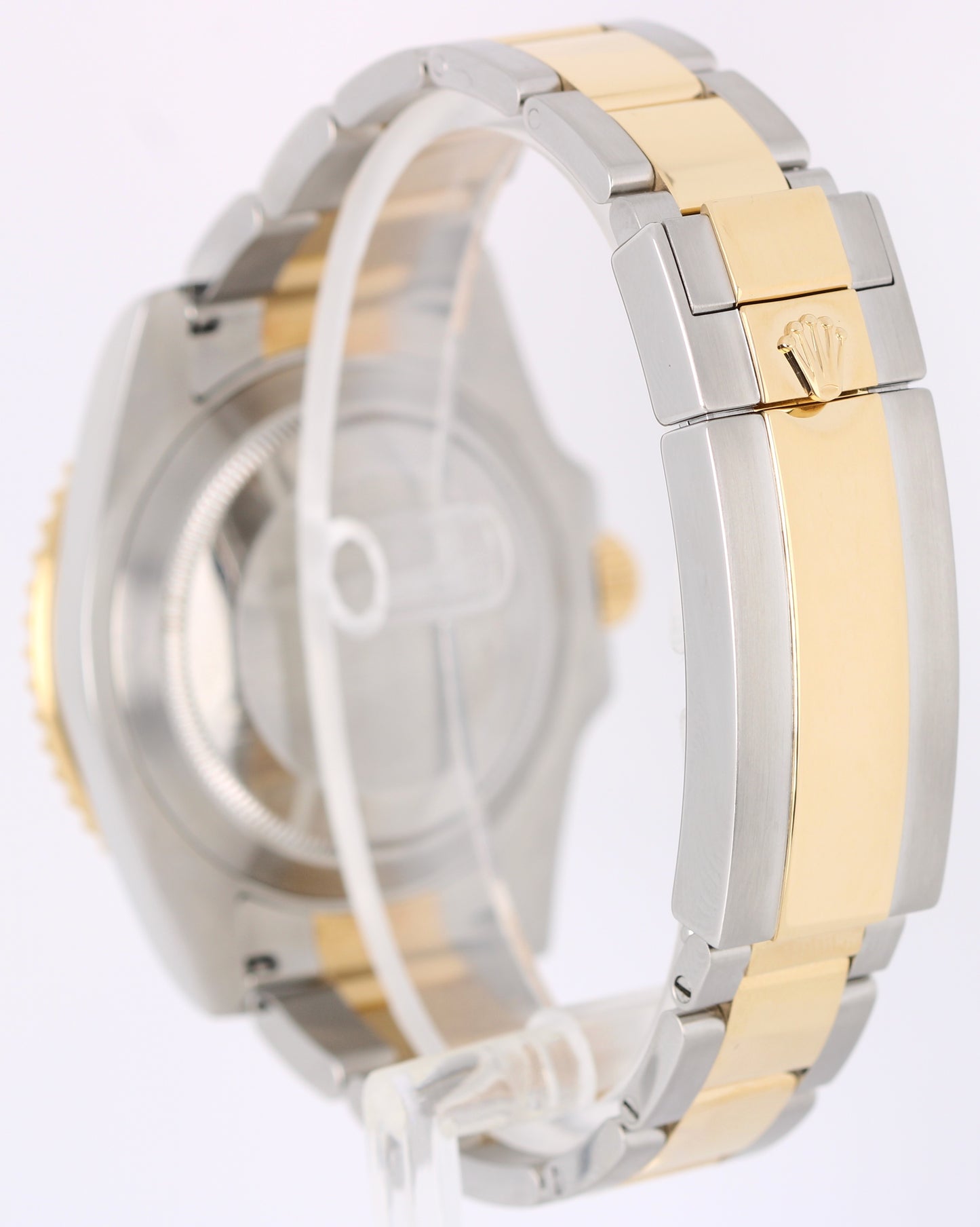Rolex Submariner Date 18k Yellow Gold Steel BLUE 40mm Ceramic 116613 Watch