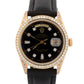 Rolex Day-Date President 18038 Black Diamond 18K Yellow Gold 36mm Watch