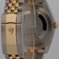 Rolex DateJust 41 126333 White Steel 18K Yellow Gold Fluted 41mm Jubilee Watch