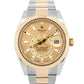 2022 PAPERS Rolex Sky-Dweller CHAMPAGNE Gold Two-Tone 42mm 326933 Watch BOX