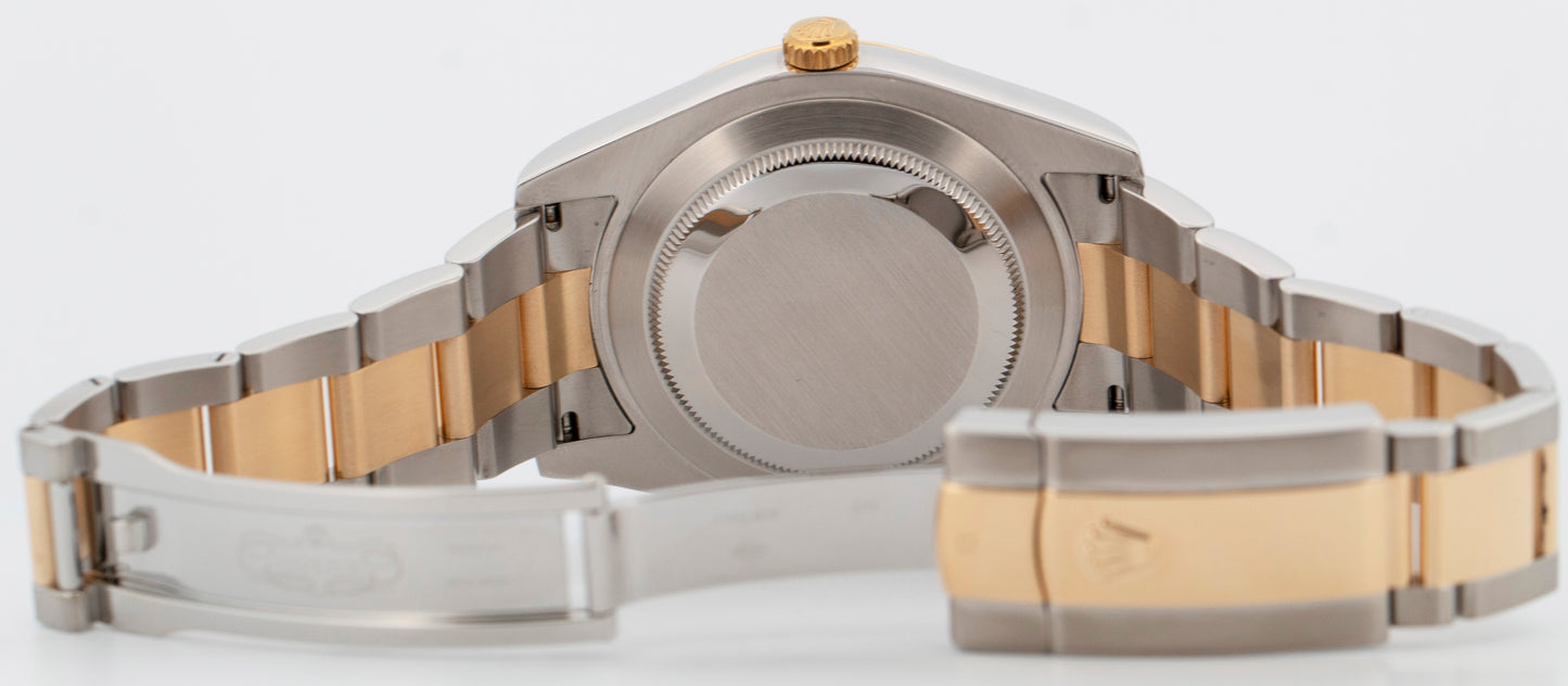 PAPERS Rolex Datejust II WIMBLEDON Rhodium Steel 18K Yellow Gold 41mm 116333 BOX