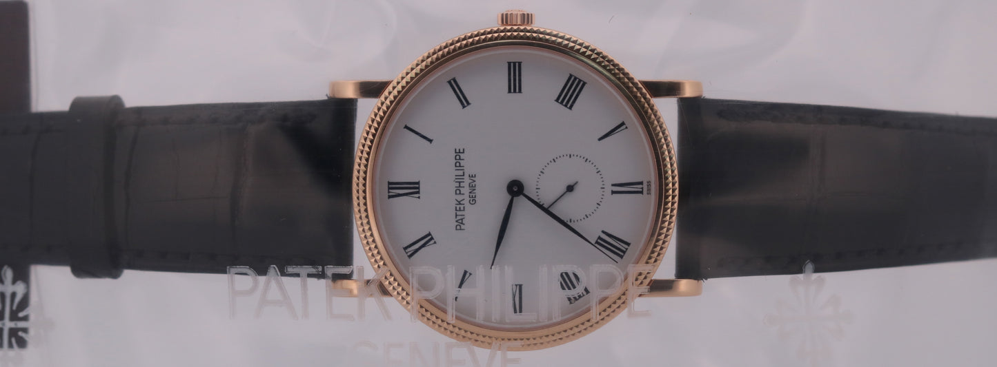 JULY 2026 SERVICE Patek Philippe Calatrava White HOBNAIL 18K ARCHIVES 36mm 5119R