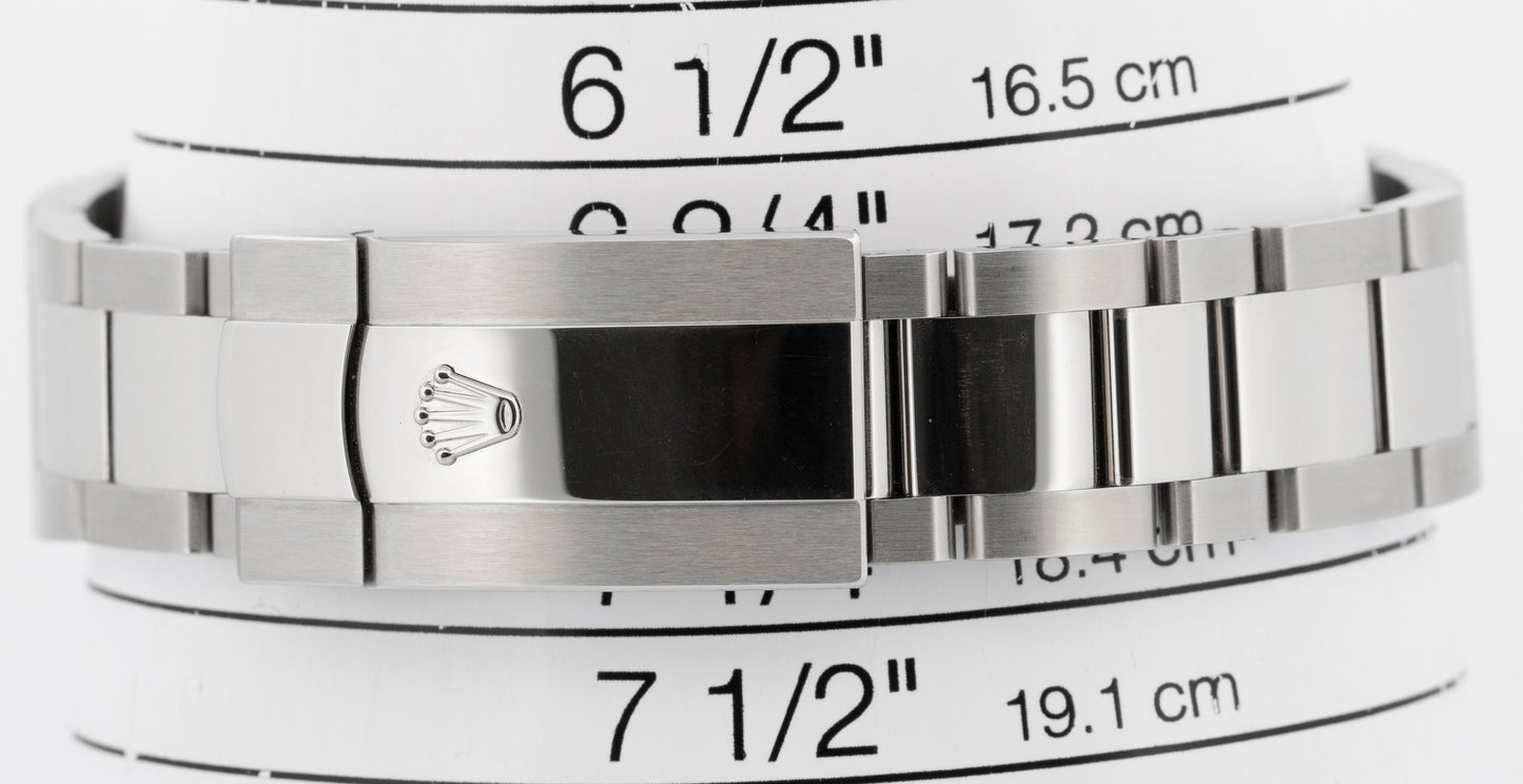 2023 PAPERS Rolex DateJust 41 Stainless Steel RHODIUM 41mm 126300 Watch BOX